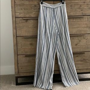 Tularosa Marley Linen Stripe Wide Leg Pants